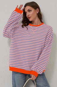 Betty | Jersey Oversize de Rayas - La Moda México